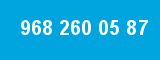 968 260 05 87 968 260 05 87